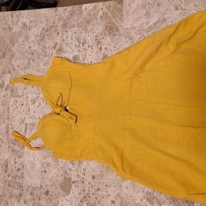 Yellow Skater Dress